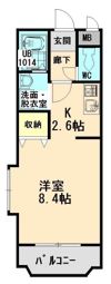 竹成マンションの間取り画像
