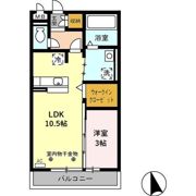 クレピスの間取り画像