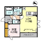 エクセルコート野々市 A棟の間取り画像