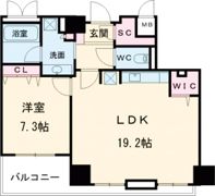 アパタワーズ神戸三宮の間取り画像