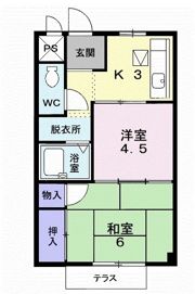 コスモハイツの間取り画像