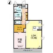 安行藤八D-roomの間取り画像