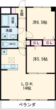 ルネスグラードⅡの間取り画像