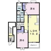 アビターレ吉井Aの間取り画像