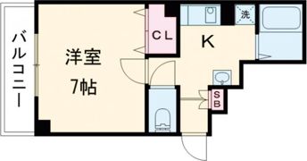 Sキューブ ほんまちの間取り画像