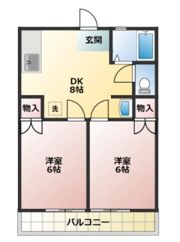 水野ハイツの間取り画像