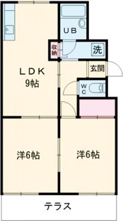 ヴィラ清水の間取り画像