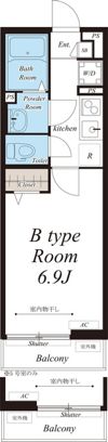 リブリ・江北Ⅱの間取り画像