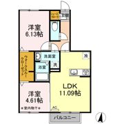 プレジール Bの間取り画像