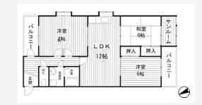 メゾンやすむろⅡの間取り画像