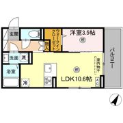 トリシア博多麦野 壱番館の間取り画像