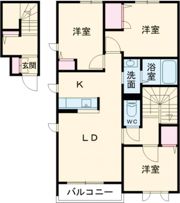 シャーメゾン尾上の間取り画像