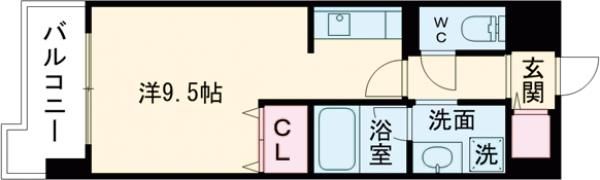 クレスト熊本城の間取り画像