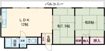 あづみマンションの間取り画像