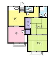 コーポ神島Cの間取り画像