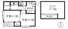 GOLDWING西新南の間取り画像