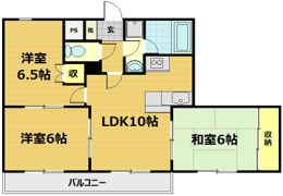 グランドハイツ嵯峨野の間取り画像