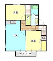 アドラブールフカヤツBの間取り画像