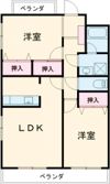 スーペリア松田Ⅰの間取り画像