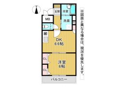 ライオンズマンション三萩野駅前の間取り画像