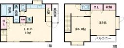 若松町39番貸家の間取り画像
