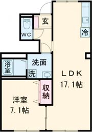 華秀ハイツⅡの間取り画像