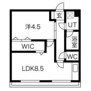 アレーズ岐阜北A棟の間取り画像