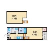 ハーモニーテラス上高畑の間取り画像