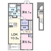 アムズコート朝倉の間取り画像