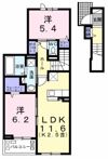フェリス ソレアードⅠの間取り画像