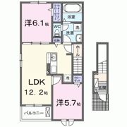 シモン宝ヶ池の間取り画像