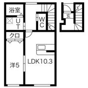 Crest尼沼A棟の間取り画像