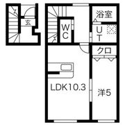 Crest尼沼A棟の間取り画像