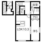 Crest尼沼B棟の間取り画像