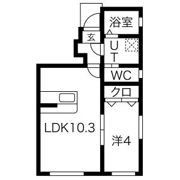 Crest尼沼C棟の間取り画像