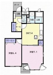 ポラリス豊中の間取り画像