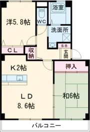 ボナール木太の間取り画像