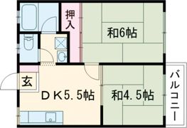 パナハイツ古曽部の間取り画像