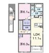 ロイヤル 信濃 Bの間取り画像