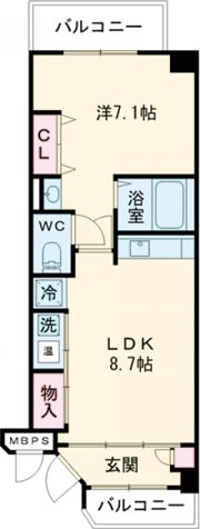 アンシャンテ総持寺の間取り画像