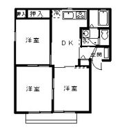 グリーンハイツ B棟の間取り画像