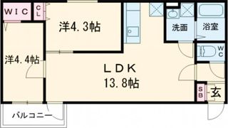 アバンティオ小阪の間取り画像