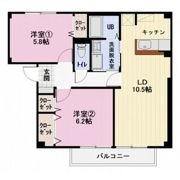 ヴォワール三和 A棟の間取り画像