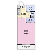 エブリワン西棟の間取り画像
