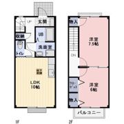 カーサ陽だまりの間取り画像