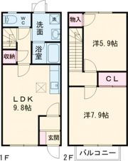 シティハイムBの間取り画像