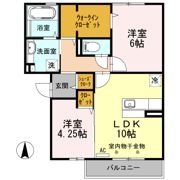 エスペランスⅠ A棟の間取り画像