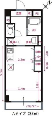 ハイエグジスタンスⅡの間取り画像