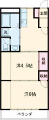 ライフステージ広瀬 京田Ⅱの間取り画像