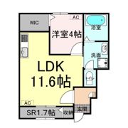 ハイサニー Bの間取り画像